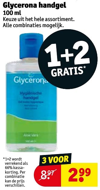 Aanbiedingen Glycerona handgel - Glycerona - Geldig van 20/07/2021 tot 25/07/2021 bij Kruidvat