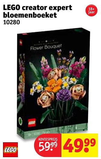 Aanbiedingen Lego creator expert bloemenboeket 10280 - Lego - Geldig van 20/07/2021 tot 25/07/2021 bij Kruidvat