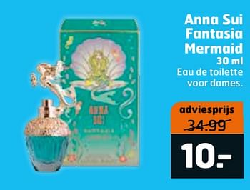 Aanbiedingen Anna sui fantasia mermaid eau de toilette voor dames - Anna - Geldig van 20/07/2021 tot 01/08/2021 bij Trekpleister