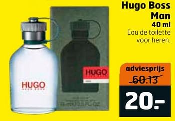 Aanbiedingen Hugo boss man eau de toilette voor heren - Hugo Boss - Geldig van 20/07/2021 tot 01/08/2021 bij Trekpleister