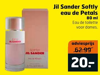 Aanbiedingen Jil sander softly eau de petals eau de toilette voor dames - Jil Sander - Geldig van 20/07/2021 tot 01/08/2021 bij Trekpleister