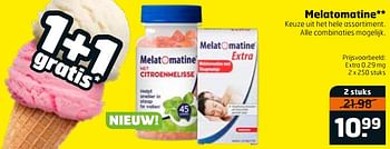 Aanbiedingen Melatomatine extra - Melatomatine - Geldig van 20/07/2021 tot 01/08/2021 bij Trekpleister