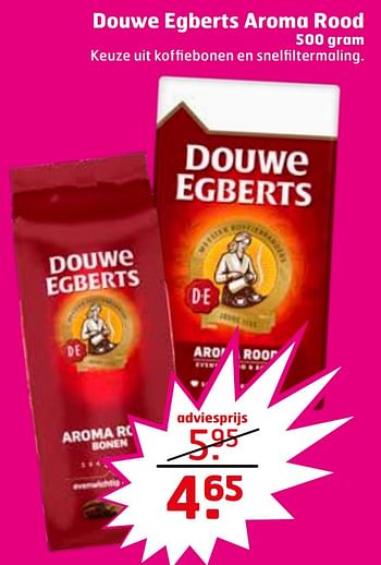 Aanbiedingen Douwe egberts aroma rood - Douwe Egberts - Geldig van 20/07/2021 tot 01/08/2021 bij Trekpleister