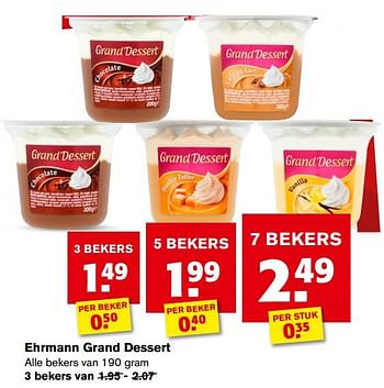 Aanbiedingen Ehrmann grand dessert - Ehrmann - Geldig van 21/07/2021 tot 27/07/2021 bij Hoogvliet