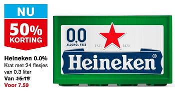 Aanbiedingen Heineken 0.0% - Heineken - Geldig van 21/07/2021 tot 27/07/2021 bij Hoogvliet