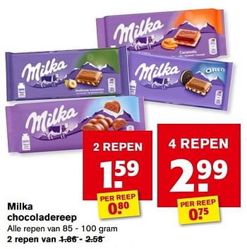 Aanbiedingen Milka chocoladereep - Milka - Geldig van 21/07/2021 tot 27/07/2021 bij Hoogvliet