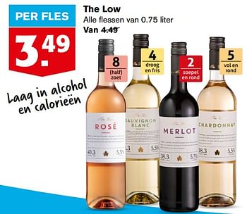 Aanbiedingen The low - Rosé wijnen - Geldig van 21/07/2021 tot 27/07/2021 bij Hoogvliet
