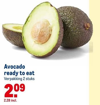Aanbiedingen Avocado ready to eat - Huismerk - Makro - Geldig van 21/07/2021 tot 03/08/2021 bij Makro