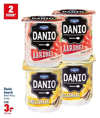 Aanbiedingen Danio kwark - Danone - Geldig van 21/07/2021 tot 03/08/2021 bij Makro