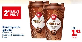 Aanbiedingen Ice cappuccino - Douwe Egberts - Geldig van 21/07/2021 tot 03/08/2021 bij Makro