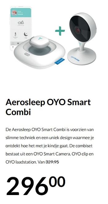 Aanbiedingen Aerosleep oyo smart combi - Aerosleep - Geldig van 20/07/2021 tot 16/08/2021 bij Babypark