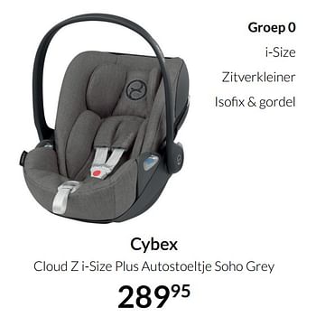 Aanbiedingen Cybex cloud z i-size plus autostoeltje soho grey - Cybex - Geldig van 20/07/2021 tot 16/08/2021 bij Babypark