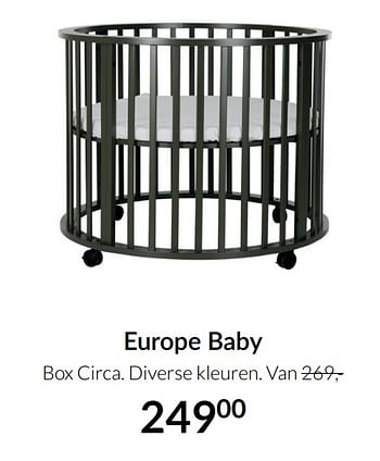 Aanbiedingen Europe baby box circa - Europe baby - Geldig van 20/07/2021 tot 16/08/2021 bij Babypark