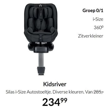 Aanbiedingen Kidsriver silas i-size autostoeltje - Kidsriver - Geldig van 20/07/2021 tot 16/08/2021 bij Babypark