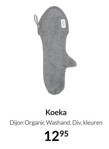 Aanbiedingen Koeka dijon organic washand - Koeka - Geldig van 20/07/2021 tot 16/08/2021 bij Babypark