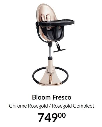 Aanbiedingen Bloom fresco chrome rosegold - rosegold compleet - Bloom - Geldig van 20/07/2021 tot 16/08/2021 bij Babypark