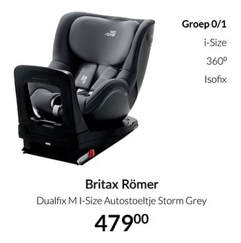 Aanbiedingen Britax römer dualfix m i-size autostoeltje storm grey - Britax - Geldig van 20/07/2021 tot 16/08/2021 bij Babypark