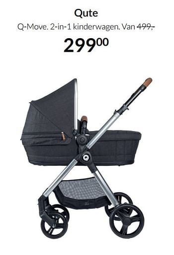 Aanbiedingen Qute q-move. 2-in-1 kinderwagen - Qute  - Geldig van 20/07/2021 tot 16/08/2021 bij Babypark