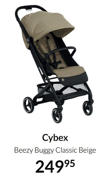 Aanbiedingen Cybex beezy buggy classic beige - Cybex - Geldig van 20/07/2021 tot 16/08/2021 bij Babypark