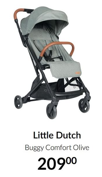Aanbiedingen Little dutch buggy comfort olive - Little Dutch - Geldig van 20/07/2021 tot 16/08/2021 bij Babypark