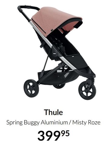 Aanbiedingen Thule spring buggy aluminium - misty roze - Thule - Geldig van 20/07/2021 tot 16/08/2021 bij Babypark