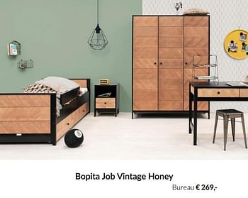 Aanbiedingen Bopita job vintage honey bureau - Bopita - Geldig van 20/07/2021 tot 16/08/2021 bij Babypark