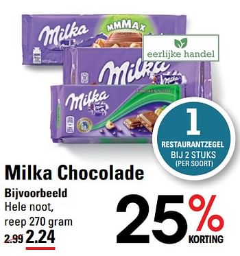 Aanbiedingen Milka chocolade hele noot reep - Milka - Geldig van 22/07/2021 tot 09/08/2021 bij Sligro