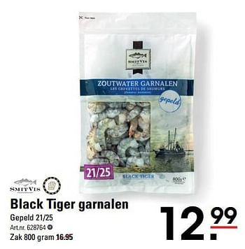 Aanbiedingen Black tiger garnalen - Smit Vis - Geldig van 22/07/2021 tot 09/08/2021 bij Sligro