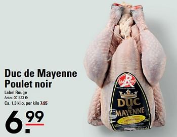 Aanbiedingen Duc de mayenne poulet noir - Huismerk - Sligro - Geldig van 22/07/2021 tot 09/08/2021 bij Sligro