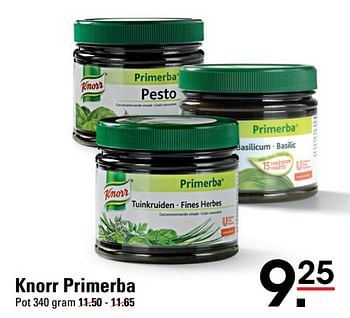 Aanbiedingen Knorr primerba - Knorr - Geldig van 22/07/2021 tot 09/08/2021 bij Sligro