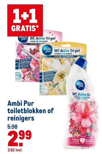 Aanbiedingen Ambi pur toiletblokken of reinigers - Ambi Pur - Geldig van 21/07/2021 tot 03/08/2021 bij Makro