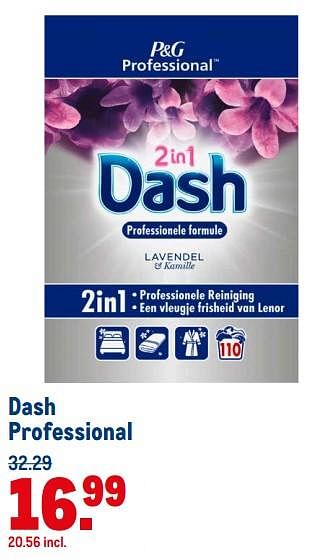 Aanbiedingen Dash professional - Dash - Geldig van 21/07/2021 tot 03/08/2021 bij Makro