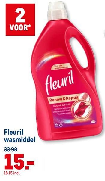 Aanbiedingen Fleuril wasmiddel - Fleuril - Geldig van 21/07/2021 tot 03/08/2021 bij Makro