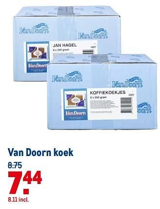 Aanbiedingen Van doorn koek - Van Doorn - Geldig van 21/07/2021 tot 03/08/2021 bij Makro