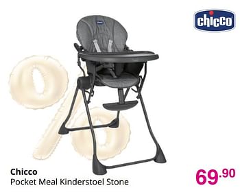 Aanbiedingen Chicco pocket meal kinderstoel stone - Chicco - Geldig van 25/07/2021 tot 31/07/2021 bij Baby & Tiener Megastore