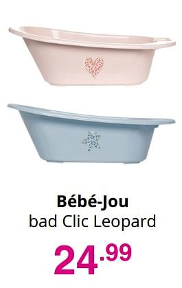 Aanbiedingen Bébé-jou bad clic leopard - Bebe-jou - Geldig van 25/07/2021 tot 31/07/2021 bij Baby & Tiener Megastore