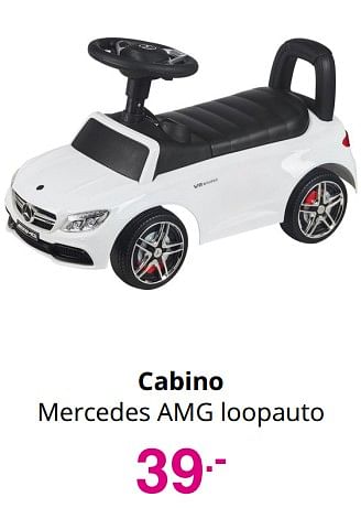 Aanbiedingen Cabino mercedes amg loopauto - Cabino - Geldig van 25/07/2021 tot 31/07/2021 bij Baby & Tiener Megastore