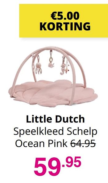 Aanbiedingen Little dutch speelkleed schelp ocean pink - Little Dutch - Geldig van 25/07/2021 tot 31/07/2021 bij Baby & Tiener Megastore