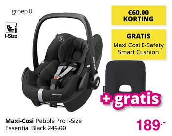 Aanbiedingen Maxi-cosi pebble pro i-size essential black - Maxi-cosi - Geldig van 25/07/2021 tot 31/07/2021 bij Baby & Tiener Megastore