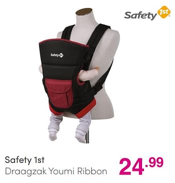 Aanbiedingen Safety 1st draagzak youmi ribbon - Safety 1st - Geldig van 25/07/2021 tot 31/07/2021 bij Baby & Tiener Megastore