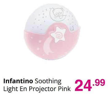 Aanbiedingen Infantino soothing light en projector pink - Infantino - Geldig van 01/08/2021 tot 07/08/2021 bij Baby & Tiener Megastore