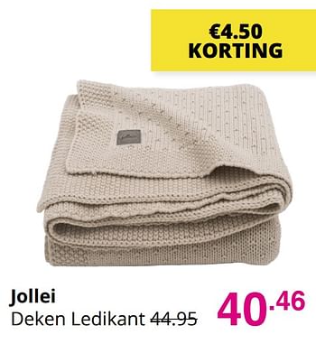 Aanbiedingen Jollei deken ledikant - Jollein - Geldig van 01/08/2021 tot 07/08/2021 bij Baby & Tiener Megastore