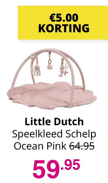 Aanbiedingen Little dutch speelkleed schelp ocean pink - Little Dutch - Geldig van 01/08/2021 tot 07/08/2021 bij Baby & Tiener Megastore