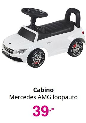 Aanbiedingen Cabino mercedes amg loopauto - Cabino - Geldig van 01/08/2021 tot 07/08/2021 bij Baby & Tiener Megastore