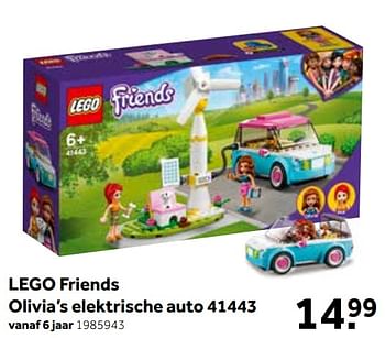Aanbiedingen Lego friends olivia’s elektrische auto 41443 - Lego - Geldig van 01/08/2021 tot 15/08/2021 bij Intertoys