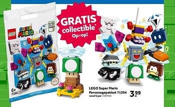 Aanbiedingen Lego super mario personagepakket 71394 - Lego - Geldig van 01/08/2021 tot 15/08/2021 bij Intertoys