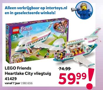 Aanbiedingen Lego friends heartlake city vliegtuig 41429 - Lego - Geldig van 01/08/2021 tot 15/08/2021 bij Intertoys