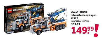 Aanbiedingen Lego technic robuuste sleepwagen 42128 - Lego - Geldig van 01/08/2021 tot 15/08/2021 bij Intertoys