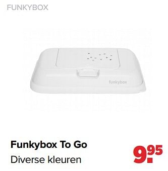 Aanbiedingen Funkybox to go - Funkybox - Geldig van 02/08/2021 tot 29/08/2021 bij Baby-Dump