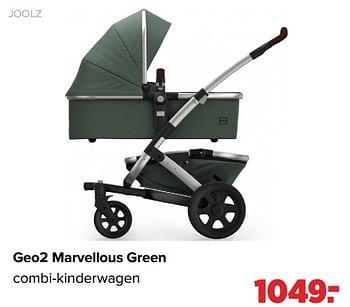 Aanbiedingen Geo2 marvellous green combi-kinderwagen - Joolz - Geldig van 02/08/2021 tot 29/08/2021 bij Baby-Dump